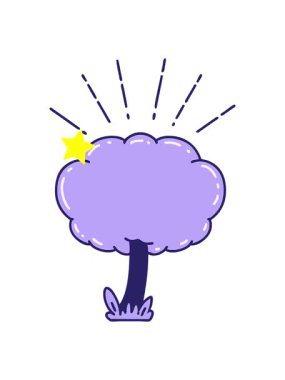 Parlayan yıldızlar geleneksel bir dövme ağacının canlandırmasını etkiler.