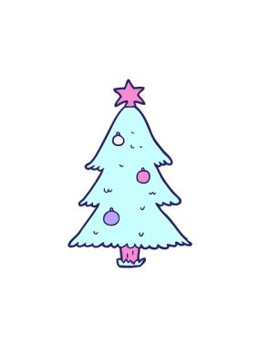 Noel ağacının dönen hareketli animasyonu