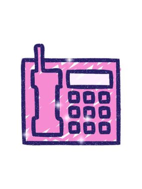 Telefon Tebeşiri Çizim Tasarımı 'nın simge etkisi