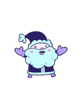 Çizgi film Noel Baba 'nın gösterişli satış animasyonu