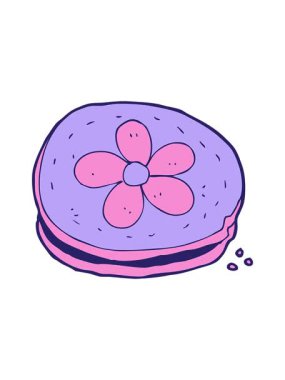 bir bisküvinin hareketli animasyonu