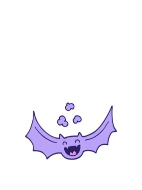 Yarasa çiziminin zıplama hareketi animasyonu