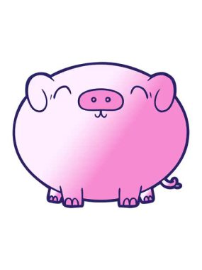 karalama domuzunun canlandırma efektini pikselleştir