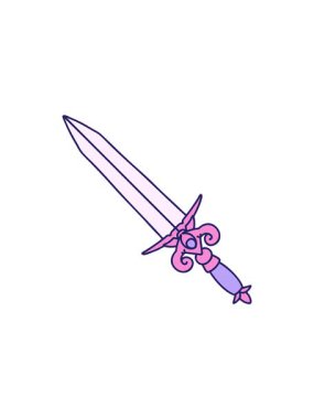 Dikkat çekici bir hançer görüntüsü.