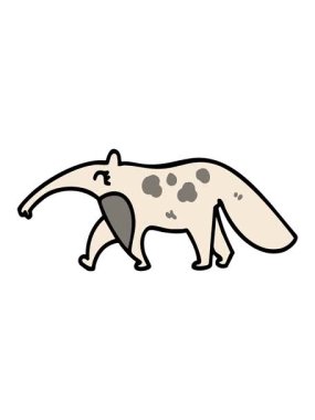 Brezilya 'lı dev bir karıncayiyenin yürüyüşünü salla ve durdur