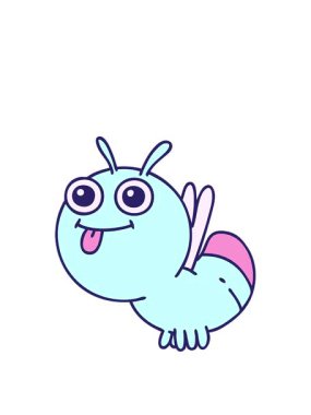 Işıldayan bir böceğin çizgi filminin animasyonunu genişletiyor