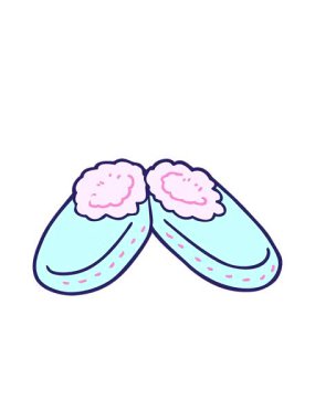 karikatür karikatür karalama rahat terliklerin hareketli animasyonu