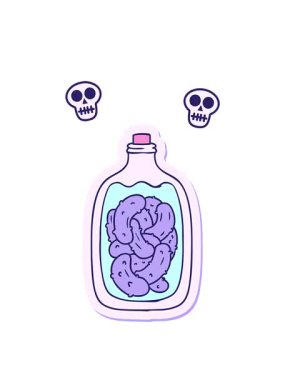 el yapımı karikatür karikatür karalama kavanozu turşu turşusu.