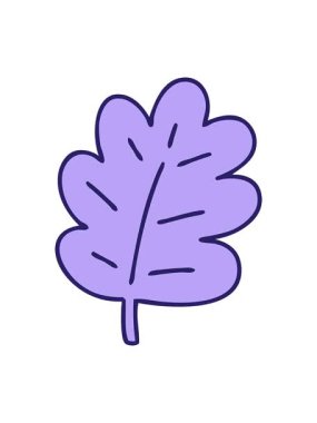 Basit ama muhteşem bir yaprağın hareketli karikatürü.