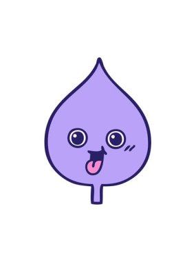 Bir yaprak resminin karikatürünün titreşimli hareketi