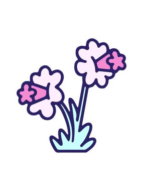 nergis çiçeğinin dizaynının basınçlı animasyonu