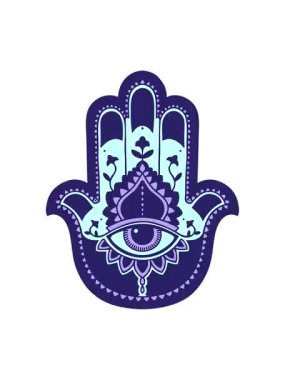 Titreyen hareketli çizgi film ikonik dövme tarzı hamza görüntüsü