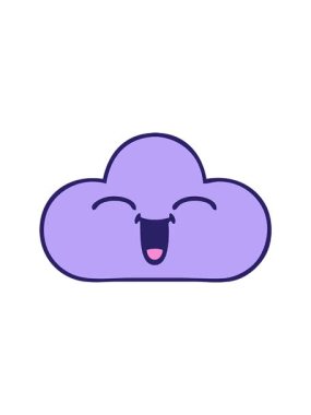 Bir fırtına bulutunun gradyan çizgi filminin dönen hareketi