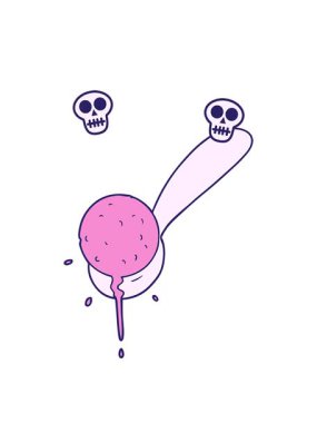 Dondurmanın dönen kafatası animasyonu