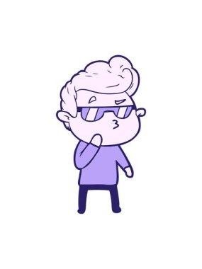 Havalı adamın çizgi filminin hareketli animasyonu