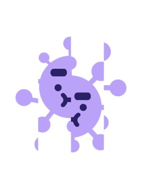 Kalkmış kaş virüsünün bölünen hareket animasyonu