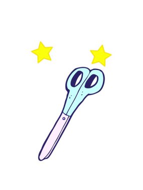 dönen yıldızlar çizgi film makaslarının animasyonu