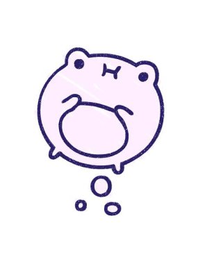 Tatlı Kurbağa Tebeşiri Çiziminin hareketli animasyonu