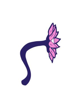 karikatür çiçek tasarımının animasyonunu bob ve duraklat