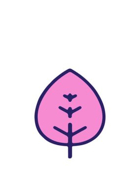 Basit yaprak tasarım ögesinin canlandırması açılıyor