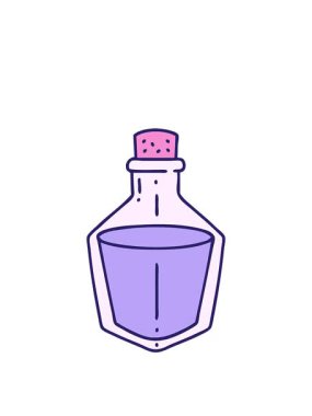 Bir iksir şişesinin çizgi filminin animasyonunu uzatıyorum.