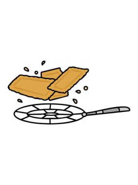 Brezilya pastellerini kızartmanın piksel efekt efekti