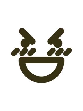 ortalama gülen yüz simgesinin renk canlandırması