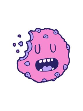 Çizgi film kurabiyelerinin yıldız patlaması etkisi animasyonu