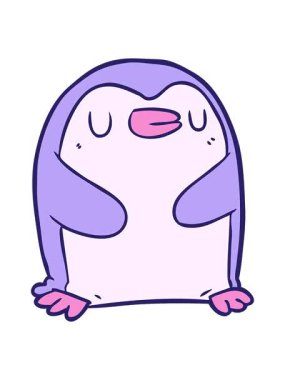 karikatür pengueni hareketini bob ve duraklat