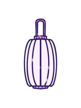 Uzun asılı kağıt fenerin ışıltı etkisi