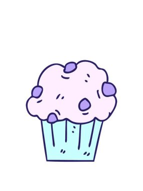 El çizimi çizgi film çikolatalı kekin animasyonunu genişletiyorum.