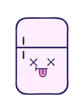 Dondurucunun tatlı çizgi filminin titreyen hareketli animasyonu