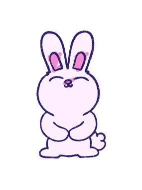 Tavşan Tebeşir Çiziminin hareketli animasyonunu oynat