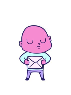 Çizgi filmdeki kel adamın animasyonunu genişletiyorum.