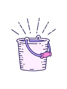 Geleneksel bir su tasarımı kovası dövmesinin hareketli canlandırması