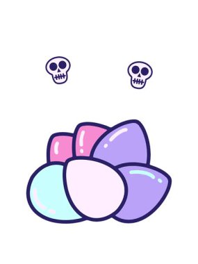 eğlenceli paskalya yumurtalarının animasyonu.