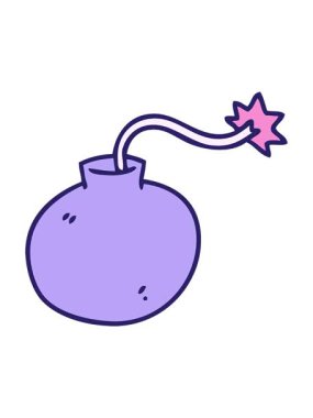 el hareketlerinin hareketli animasyonu ilginç bomba çizildi