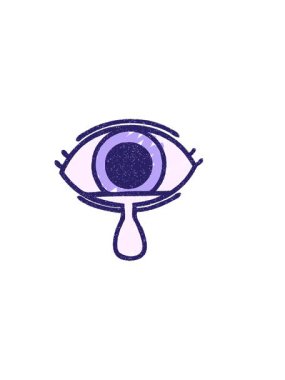 Okült Göz Çiziminin yatay titreşimli animasyonu