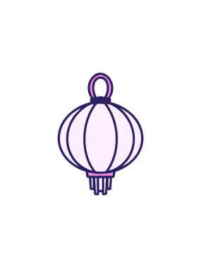 Geleneksel Japon zanaat tarzında asılı duran bir lambanın gösterişli satış animasyonu