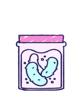 Turşu Tebeşiri Çiziminin hareketli animasyonu