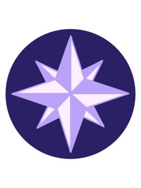 Bir yıldız sembolünün ikonik dövme şeklindeki resmini salla ve duraklat