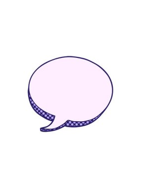 Çizgi film karalama ifade baloncuğunun radyoaktif parlayan animasyonu