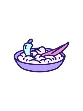 Brezilya canjica 'nın biber ve tarçın çizimleriyle bölünme etkisi