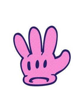 geleneksel karikatür eldiveninin animasyonunu bob ve duraklat