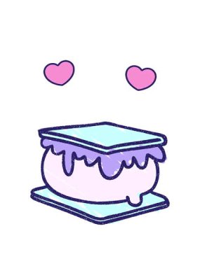 dönen kalp animasyonu Smore Tebeşir Çizimi