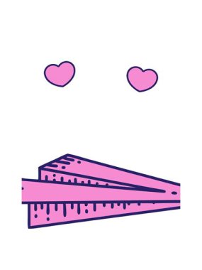 Bir kağıt uçağın sembolik dövme görüntüsünün dönen kalp animasyonu