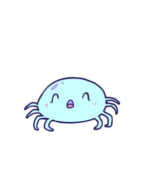 Yanıp sönen çizgi film animasyonu Cadılar Bayramı örümceği çizimi