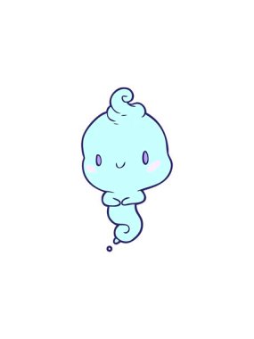 Tatlı hayalet çizgi filminin satış animasyonu.