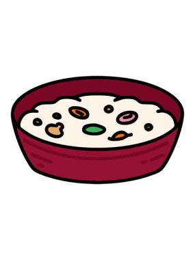 Brezilya karikatürünün titreyen hareketli animasyonu limonlu geleneksel galinhada çanağı