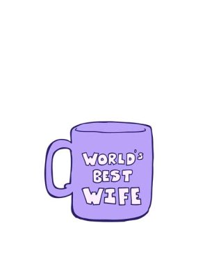 rise and float animation of worlds best wife mug